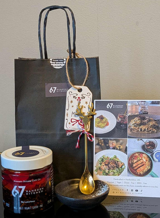 Single Jar Gift Set –  Aromatic Shiitake Chilli Oil Jar 190ml ( Spicy )